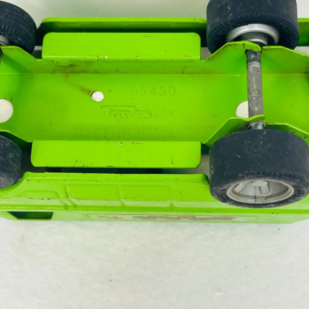 Vintage Tonka Snap Dragon Van Lime Green Metal Diecast USA 55450 Retro Toy